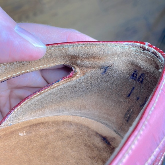 Rare Vintage Levinson’s Signature Collection Candy Apple Red Patent Shoes 60s - Picture 15 of 16